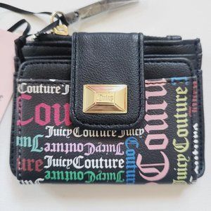 Juicy Couture Black Card and Coin Wallet